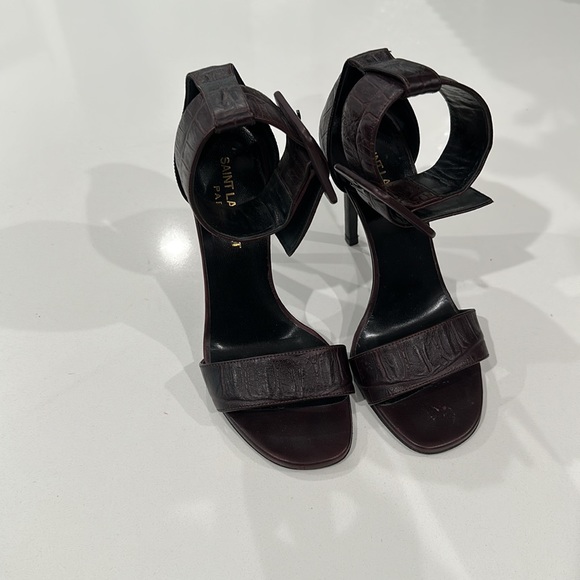 SAINT LAURENT PURPLE HEELS SIZE 36 - Picture 1 of 8